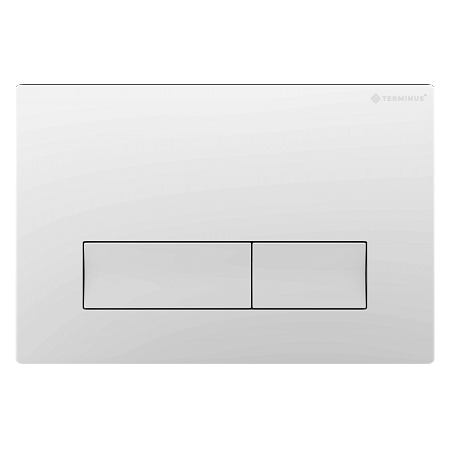 Клавиша смыва для инсталляции Terminus Classic кнопка прямоугольник цвет белый Махачкала - фото 1